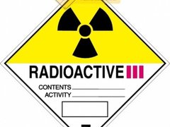 Semne pentru materiale radioactive Categoria III